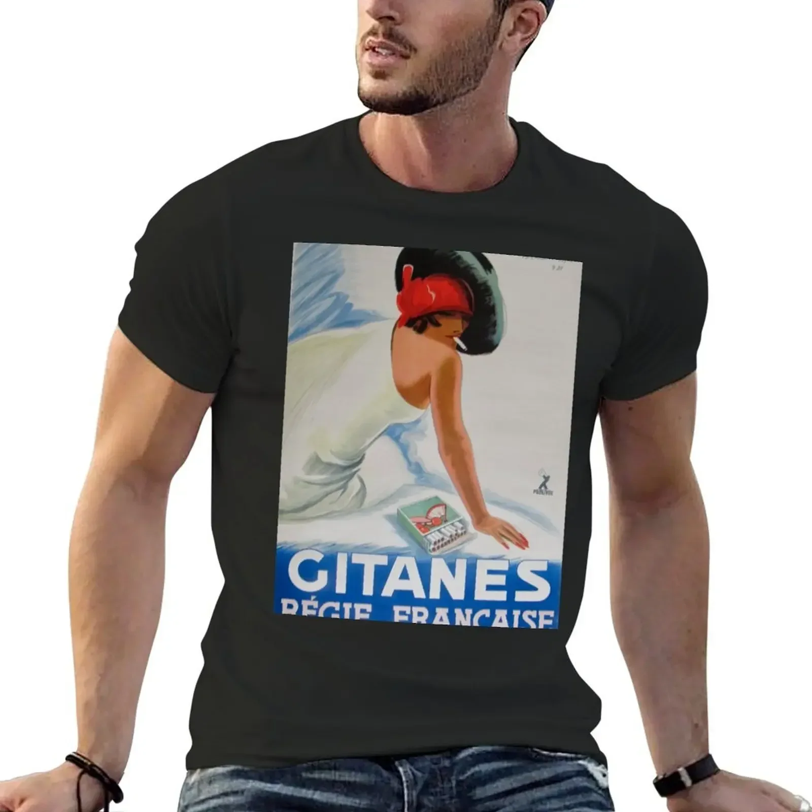 

Gitanes Cigarettes Vintage T-Shirt oversized baggy shirts heavyweight t shirts for men