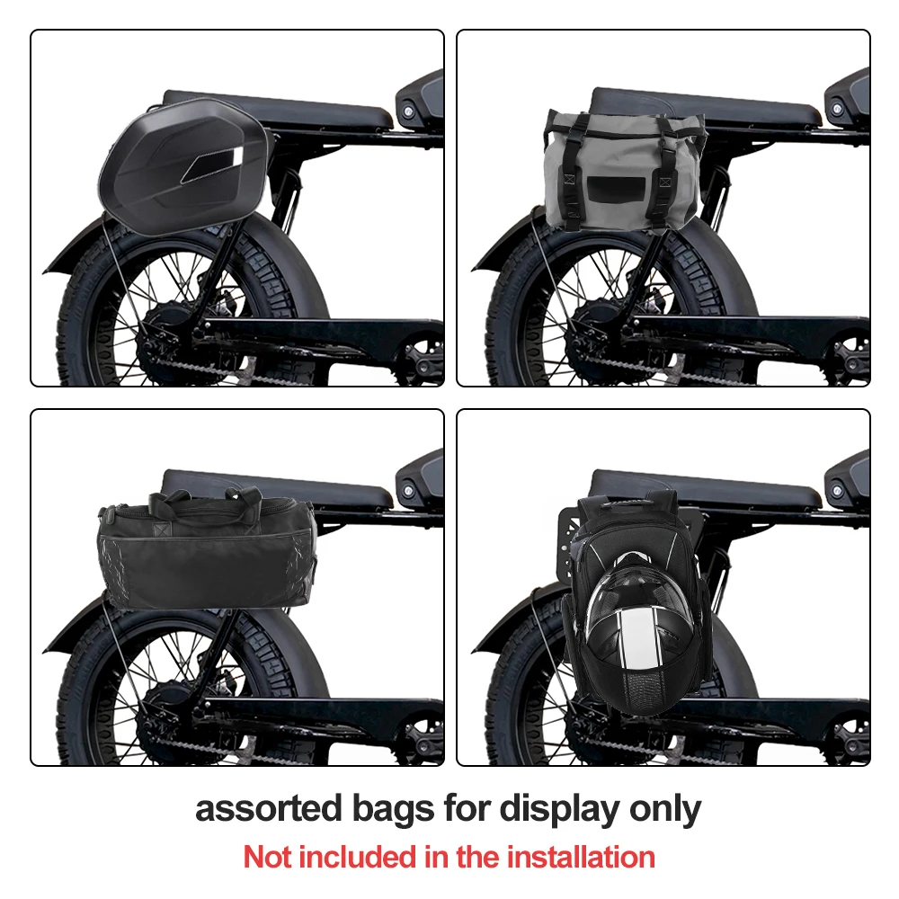 Motorcycle Saddlebag Support Racks Fit For Super73 S2 Mounting Brackets Pannier Racks Side Carrier Aluminum