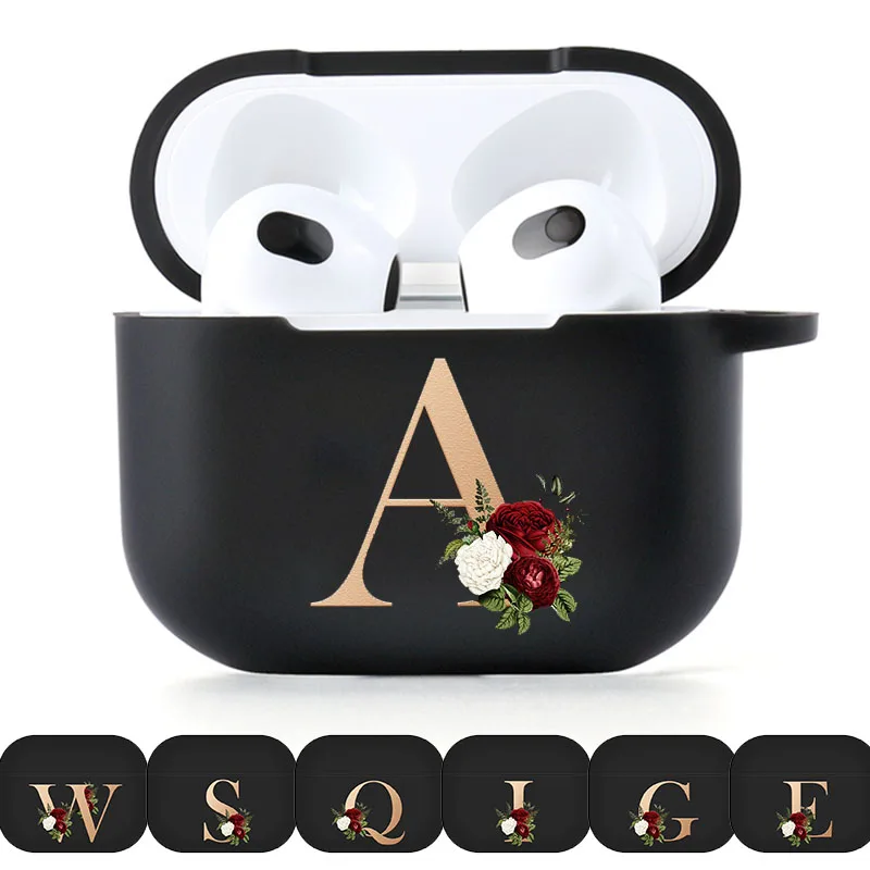 Funda de silicona con letras para Airpods Pro 2, Funda de auriculares para Apple AirPods 1/2th 3 2021, 2023