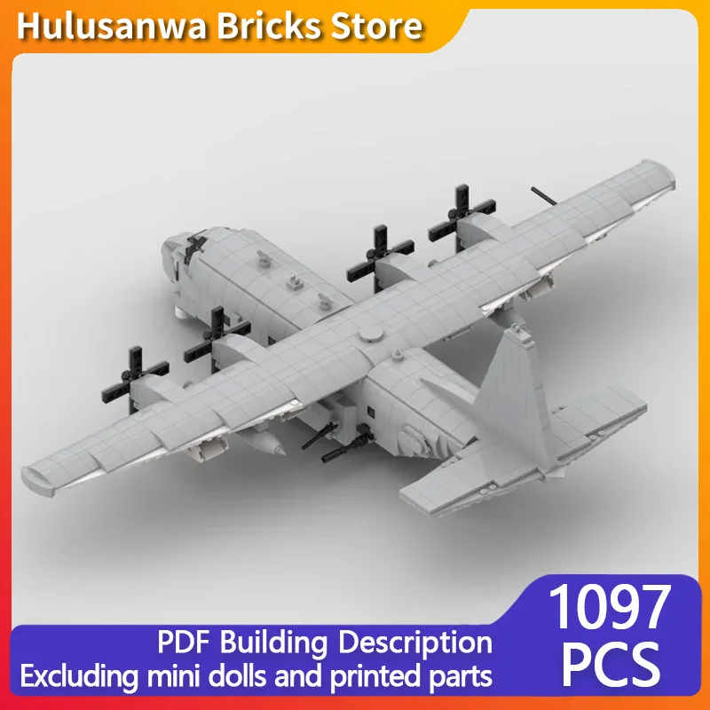 

AC-130 U Spooky Modern Military Fighter Jets Model MOC Building Bricks War Equipment Modular Children Toys Suit Holiday Assemble