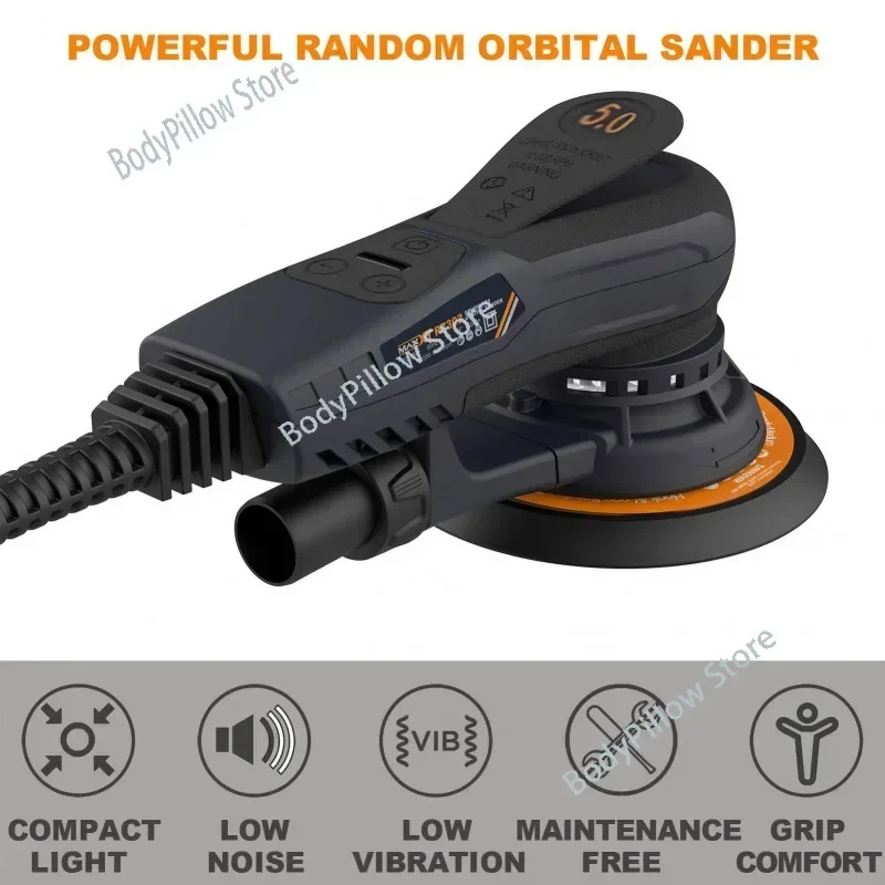 MAXXT 6Inch 150mm Power Sander Electric Orbital Sander Central Vacuum Brushless Motor Sander lijadora orbital