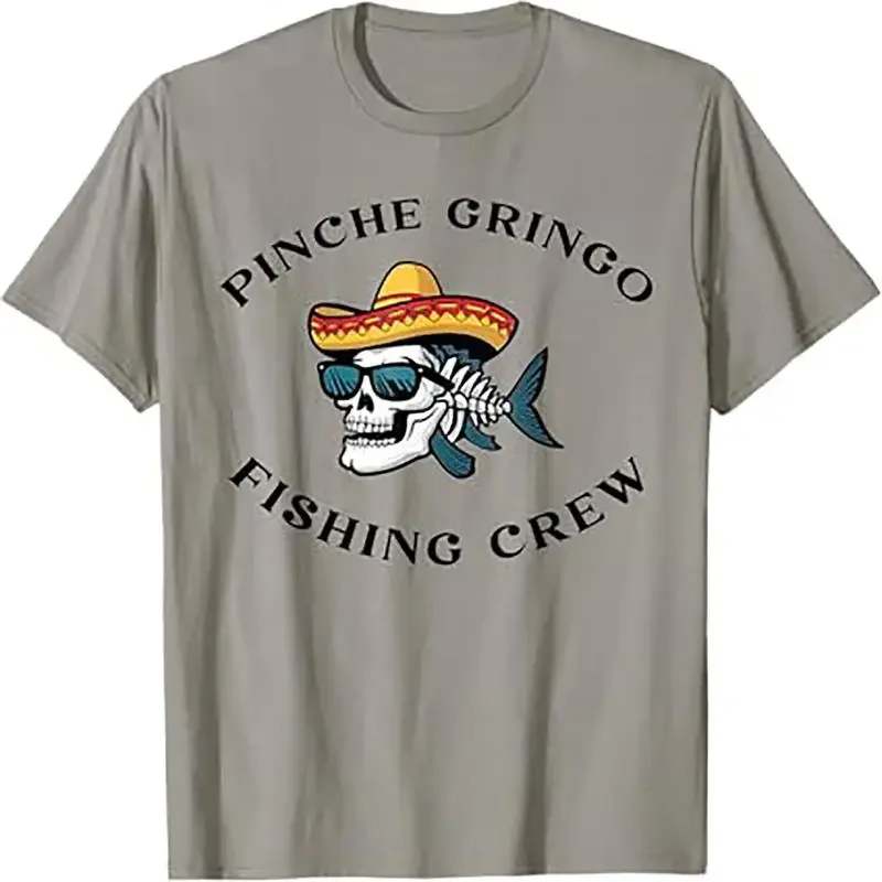 Pinche Gringo Fishing Crew Fishbone T Shirt