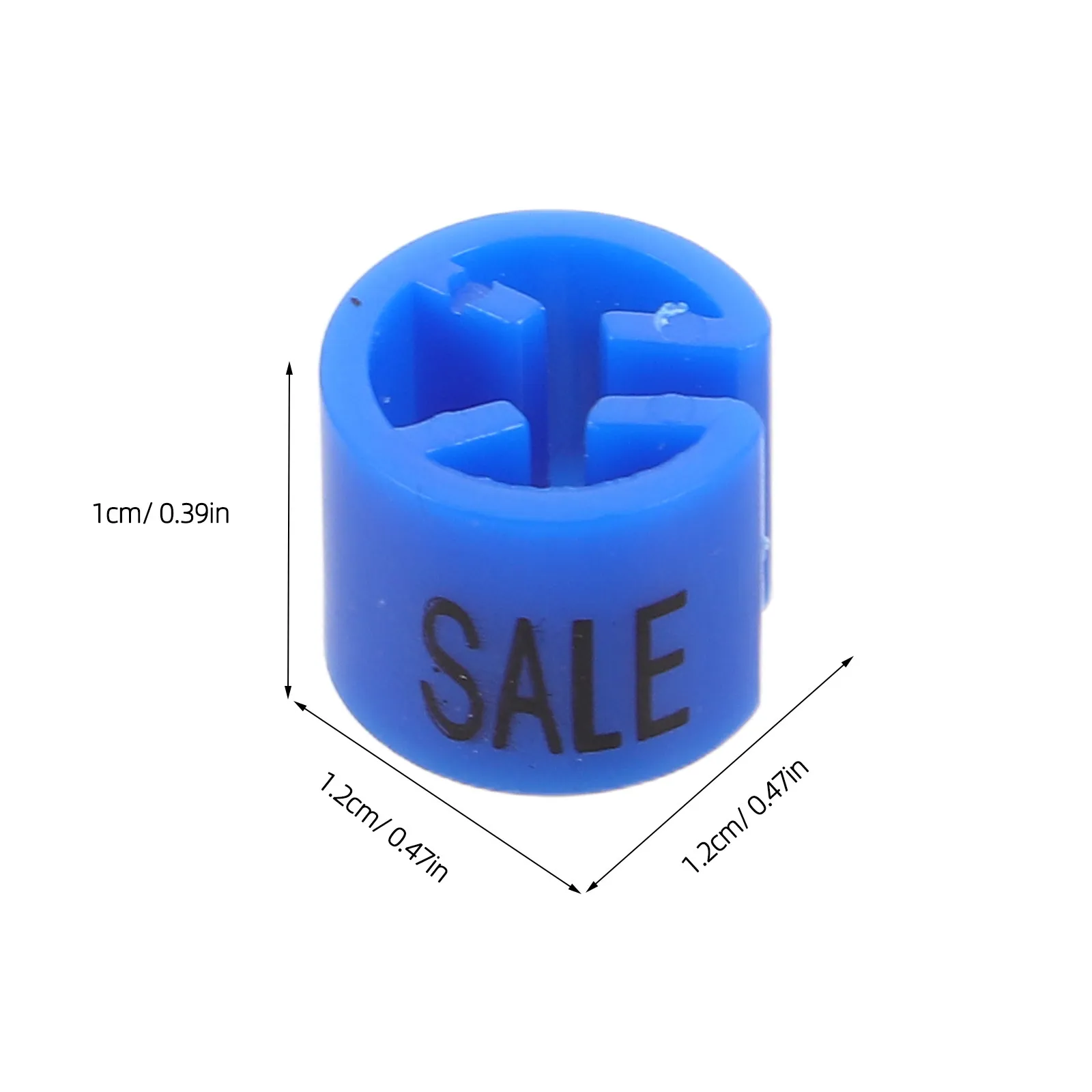 

100Pcs Plastic Garment Hanger Sale Marker Tags Removable Clip Labels for Clothing Organization Retail Store Display Blue