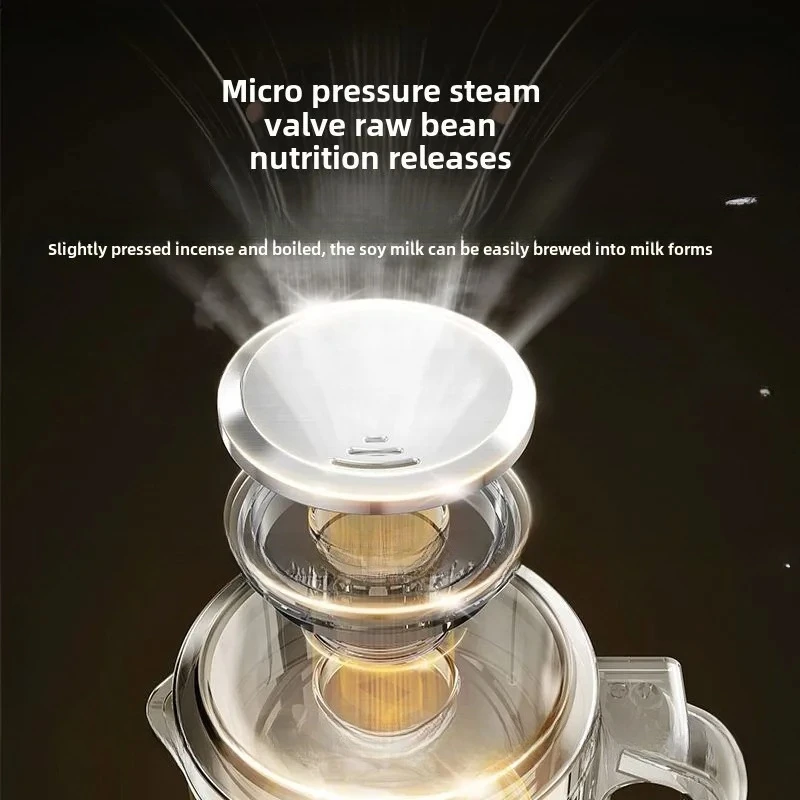 Stainless Steel Multi-functional Large-capacity Household Soybean Milk Machine, Wall Breaker, Cooking Machine 110v