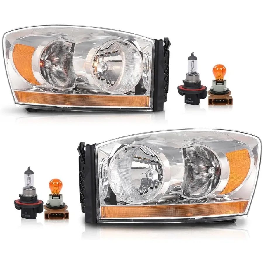 

Фары в сборе с парой световой панели, совместимые с Dodge Ram 1500 2006 2007 2008, подходят для Ram 2500 3500 2006 2009, подходят