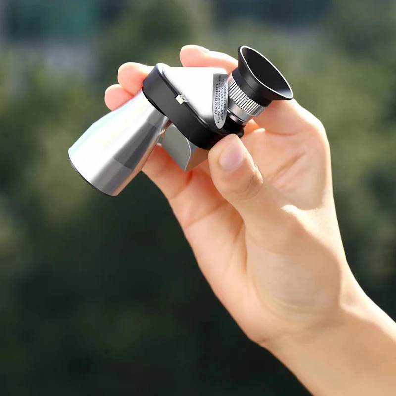 مناظير صغيرة محمولة 8x20 HD مقاومة للماء عالية الطاقة جيب أحادي العين زاوية تلسكوب للصيد في الهواء الطلق #4