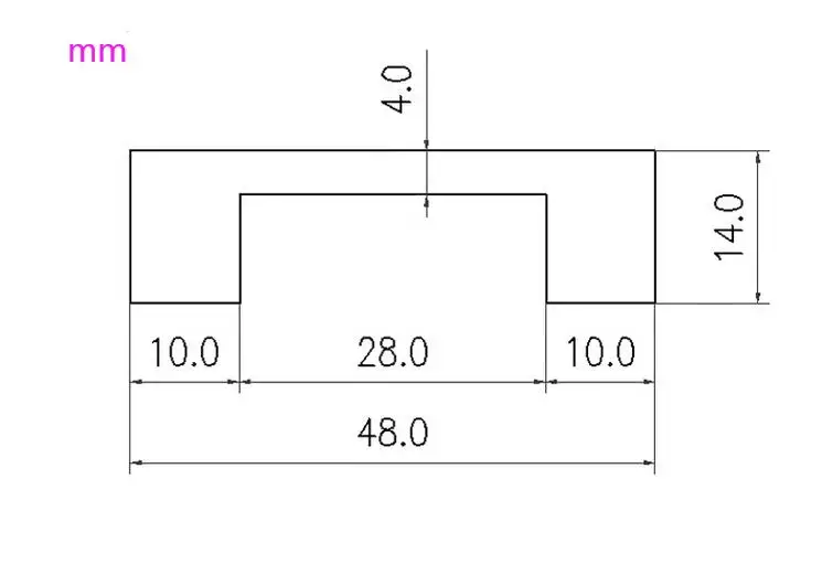 Puente térmico de aluminio con transistor acanalado, 1 piezas, 120mm