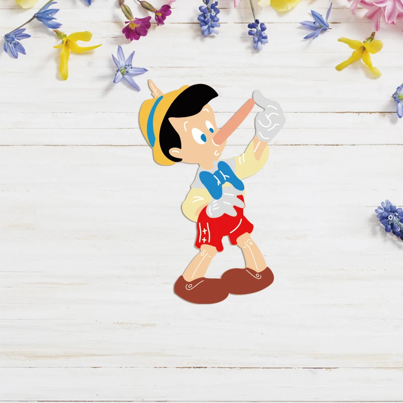 Disney Pinocchio Character Metal Cutting Dies Die Cuts Set for DIY Scrapbooking Paper Cards Crafts Making New Arrival 2023