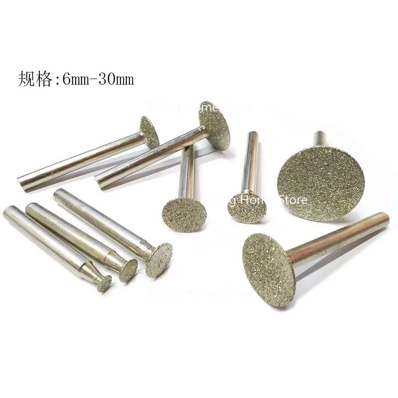 

Suitable for Carving 6mm Handle Diamond Sand Oblique T-shaped Grinding Needle for Jade Carving and Peeling Grinding Head Rod