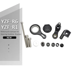 2009 2010 New Motorcycle Steering Damper Bracket Stabilizer Linear Mount Support Kit For YAMAHA YZF R6 YZFR6 2006-2016 2007 2008