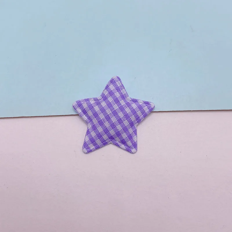 80 Stück 3,5 cm Gitterstoff-Stern-Applikationen mit Polsterung für DIY-Haarspangen, Accessoires, Kleidung, Kopfbedeckungen, Dekorations-Patches – Detail 11