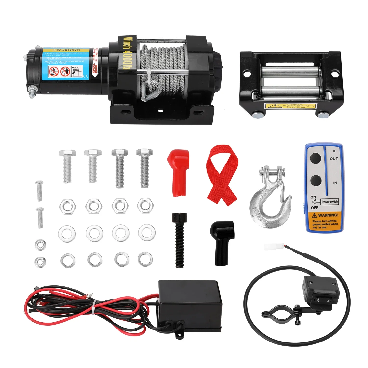 For 4000LBS DC 12V/24V Hochgeschwindigkeits-Mini-Elektro-Hebe winde zu verkaufen