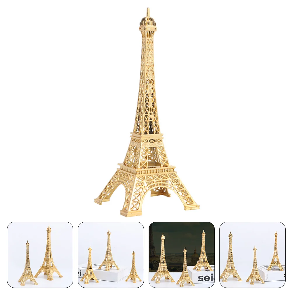 

Eiffel Tower Statue Vintage France Paris Eiffel Tower Model Mini Metal Eiffel Tower Figurine Replica Cake Topper