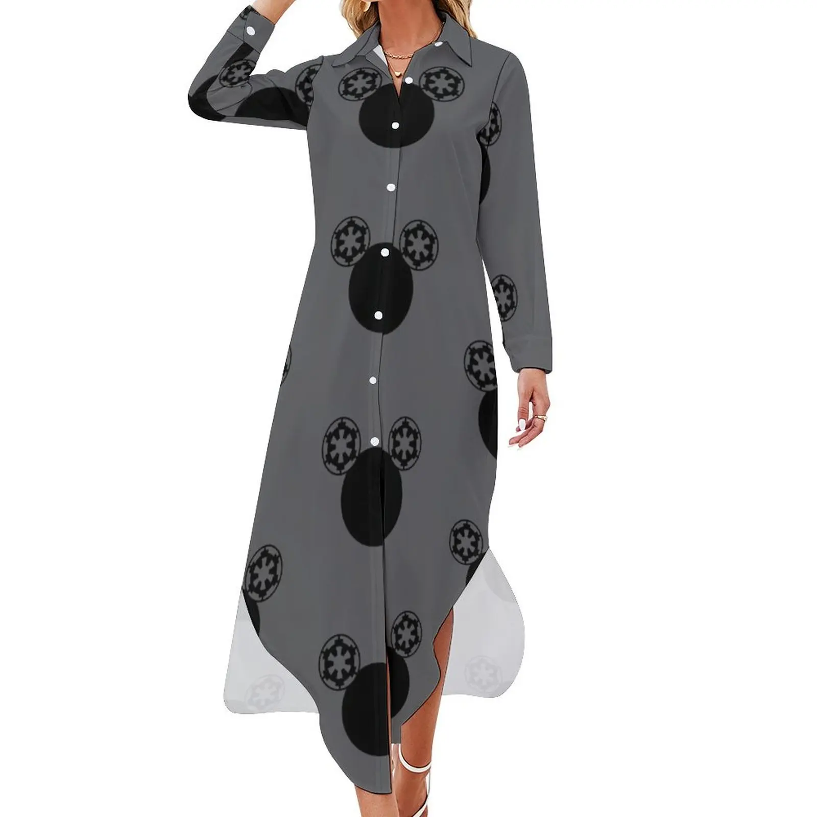 

Micog Long Sleeved Shirt Dress luxury evening dresses 2024 dresses korean style