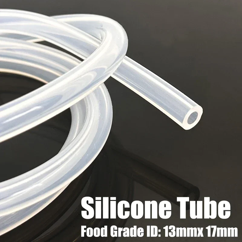 1Meter Silicone Tube ID 13mm x OD 17mm Food Grade Flexible Drink Plomberie Pipe Temperature Resistance Nontoxic Transparent Tube