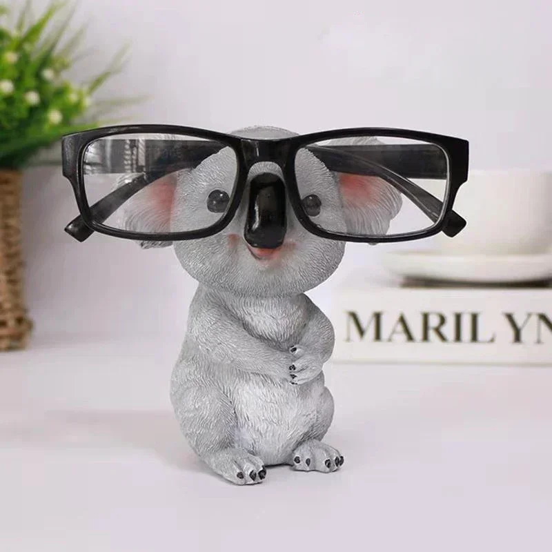 

Koala Bear Animal Figurine Eyeglass Holder Retainer Sunglass Holder Spectacle Stand Display Office Home Office Decoration Gift