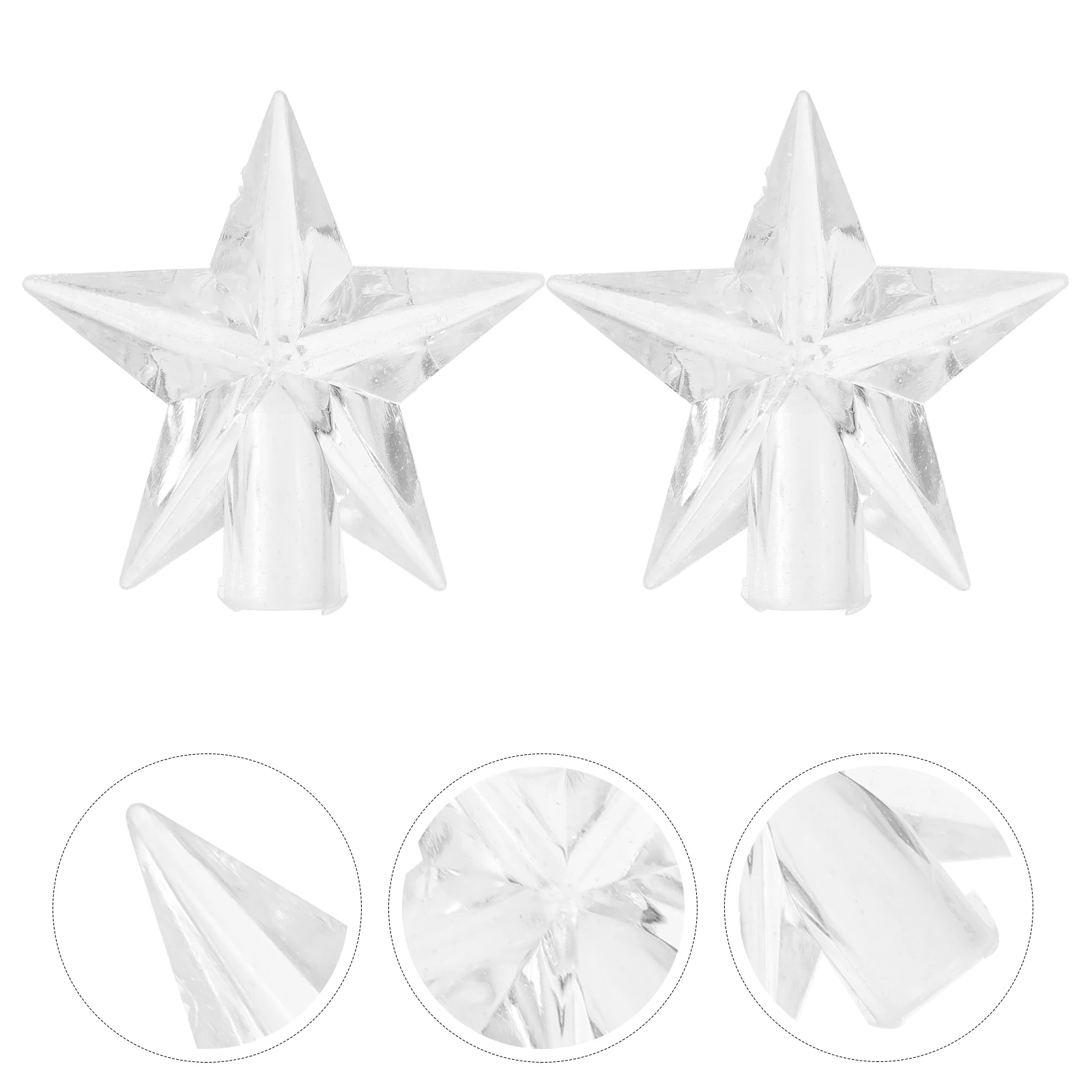 100 Pcs Christmas Porch Light Covers Decorative for Lights Bulbs Lampshade Chistmas Star Stars Replacement Strand