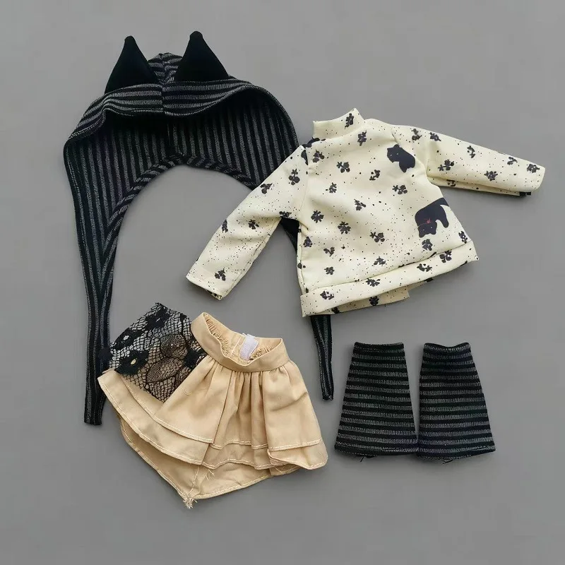 

Clothes Suit for 1/6 BJD Doll 30cm Doll's Accessories Cute Casual Wear Dress Up Toy