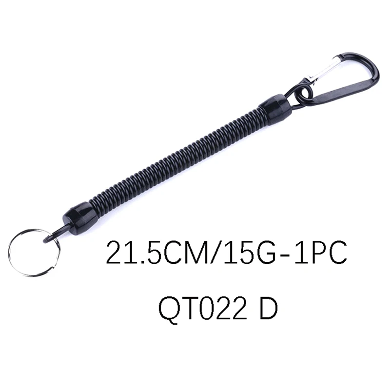 1PC Tactical Retractable Spring Elastic Rope Security Gear Tool Hiking Camping Anti-lost Phone Keychain Fishing Lanyards Outdoor