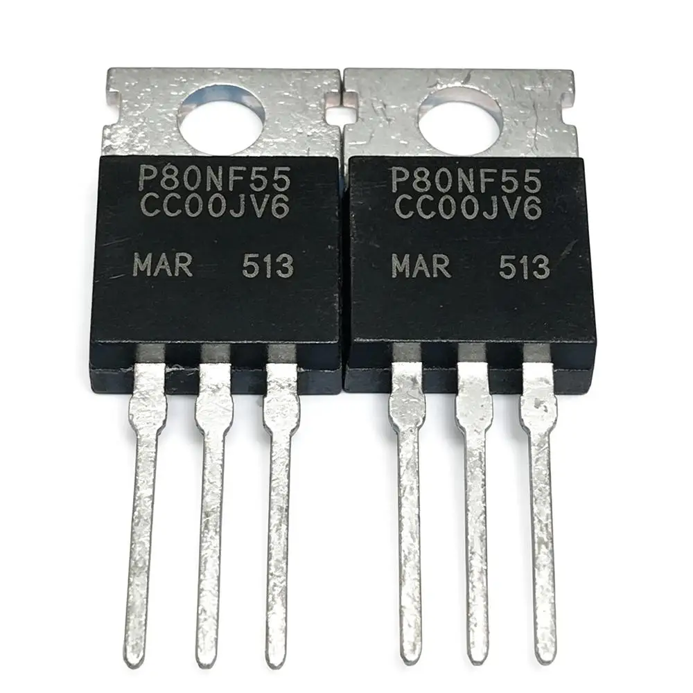 5piece P80NF55 STP80NF55 55V 88A TO-220