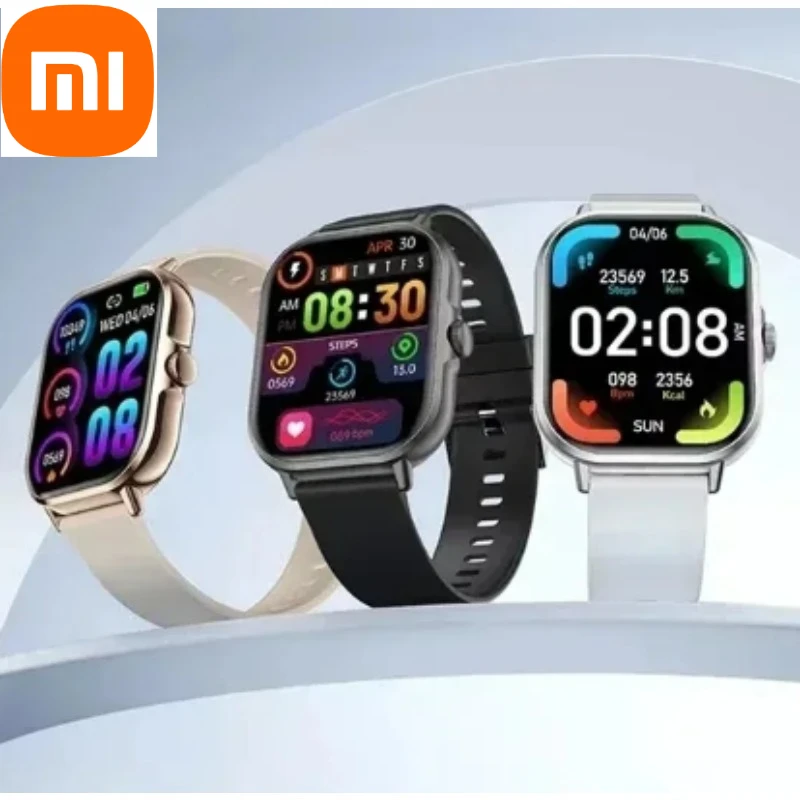 

Xiaomi 2025 Новые Смарт-часы с полным сенсорным экраном Bluetooth Телефонный звонок Спорт 2,01-дюймовый ответ на вызов Фитнес Спортивные часы