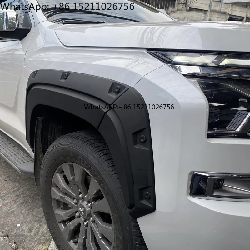 

For - L200 Triton 2024 2025 Rivet Style Fender Flares Wheel Arch