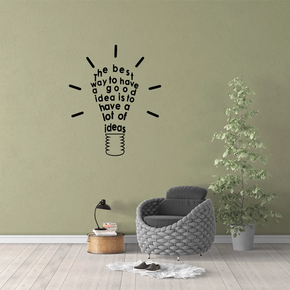1 pc hot sale meaningful words wallsticker wallpaper waterproof Vinyl Decals Wall Stickers Kids Room Nature Decor Wall Art Decal