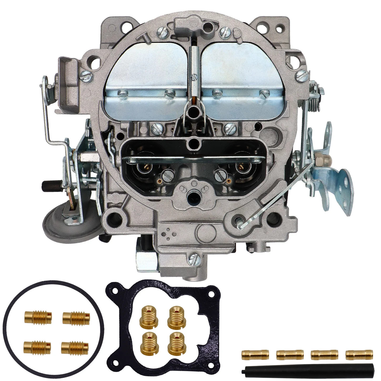 QUADRAJET STYLE 4BBL CARBURETOR REPLACE EDELBROCK MANAUL CHOKE SUM-250210 CHEVY V8 402 350 396 327 427 454 400