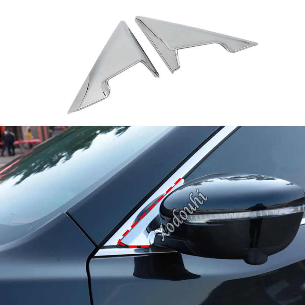 

Cover Door Mirror Window Glass Front Side Trim Triangle Stick For Nissan X-Trail T32/Rogue 2014 2015 2016 2017 2018 2019 2020