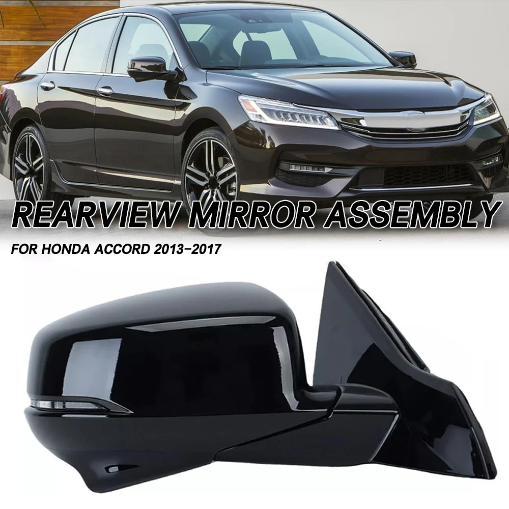 For Honda Accord 2013-2017 Car Rearview Mirror Assembly Accessories Auto Side Mirror Reflector Led Turn Signal Lights