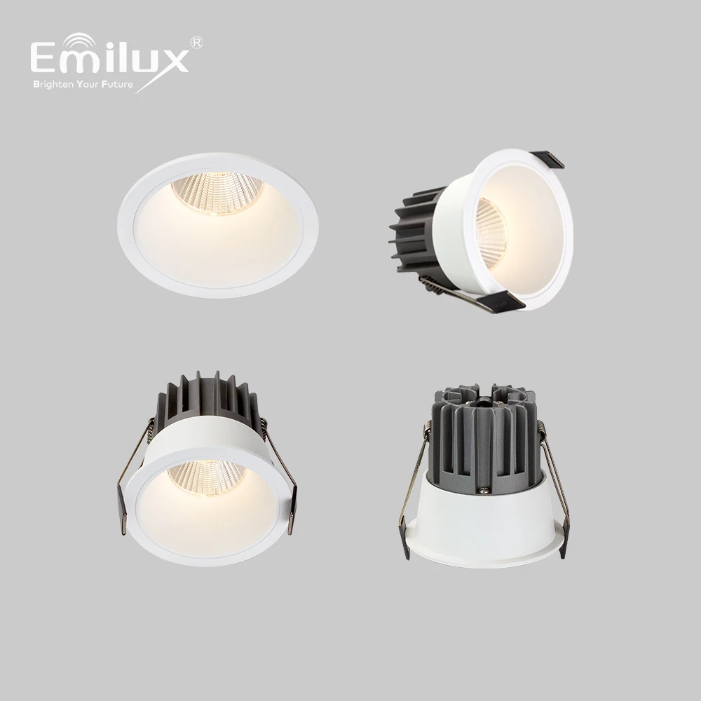Adjustable Modern LED Downlight High Intensity Good Light Transmittance 6000K Warm White Aluminum Body Hotel Office Installation