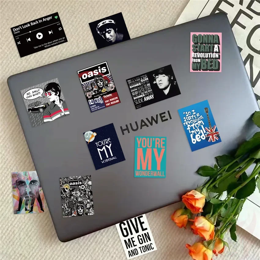 100/50PCS Britse Rock Band Oasis Graffiti Stickers voor Fiets Hand Account Etui Decals