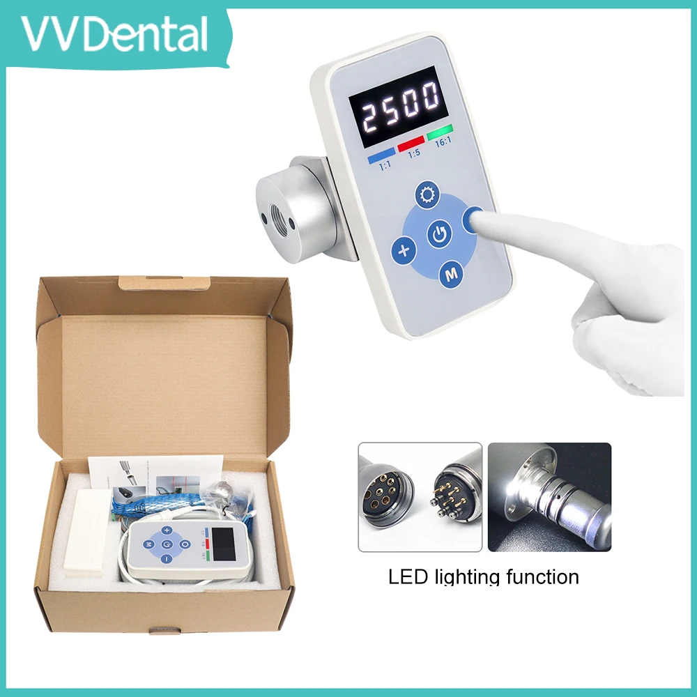

VVDental Dental Built-in LED Electric Motor Button Type Dentistry Micro Motor Brushless Micromotor For Dental Chair Unit