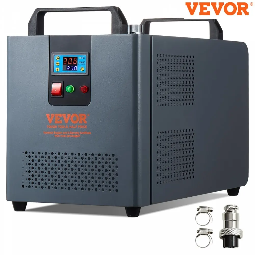 VEVOR Industrial Water Chiller  Industrial Water Cooler Cooling System with Compressor Water Tank Capacity