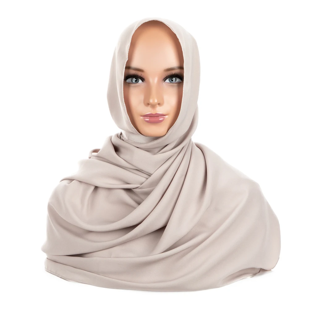 RIMAIRE-Écharpe fine en mousseline de soie pour femme, bandeau de sauna musulman, hijab, turban respirant, châle enveloppant, vin rouge, haute qualité