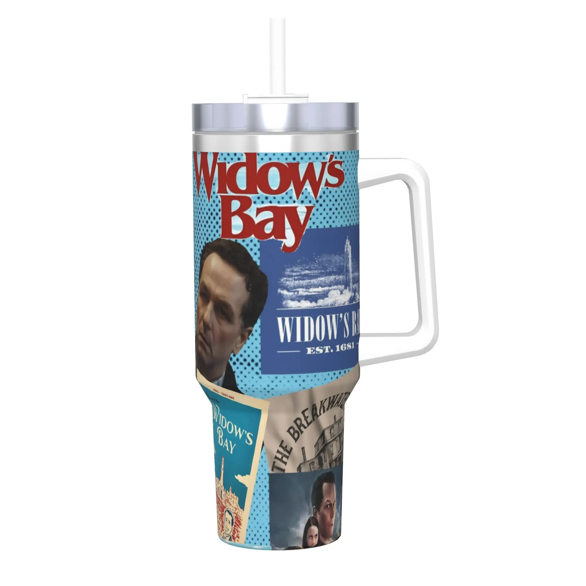 Widow's Bay Horror Movie 2026 40oz Tumbler Stainless Steel Double Wall Vacuum Insulated  Cup With Straw