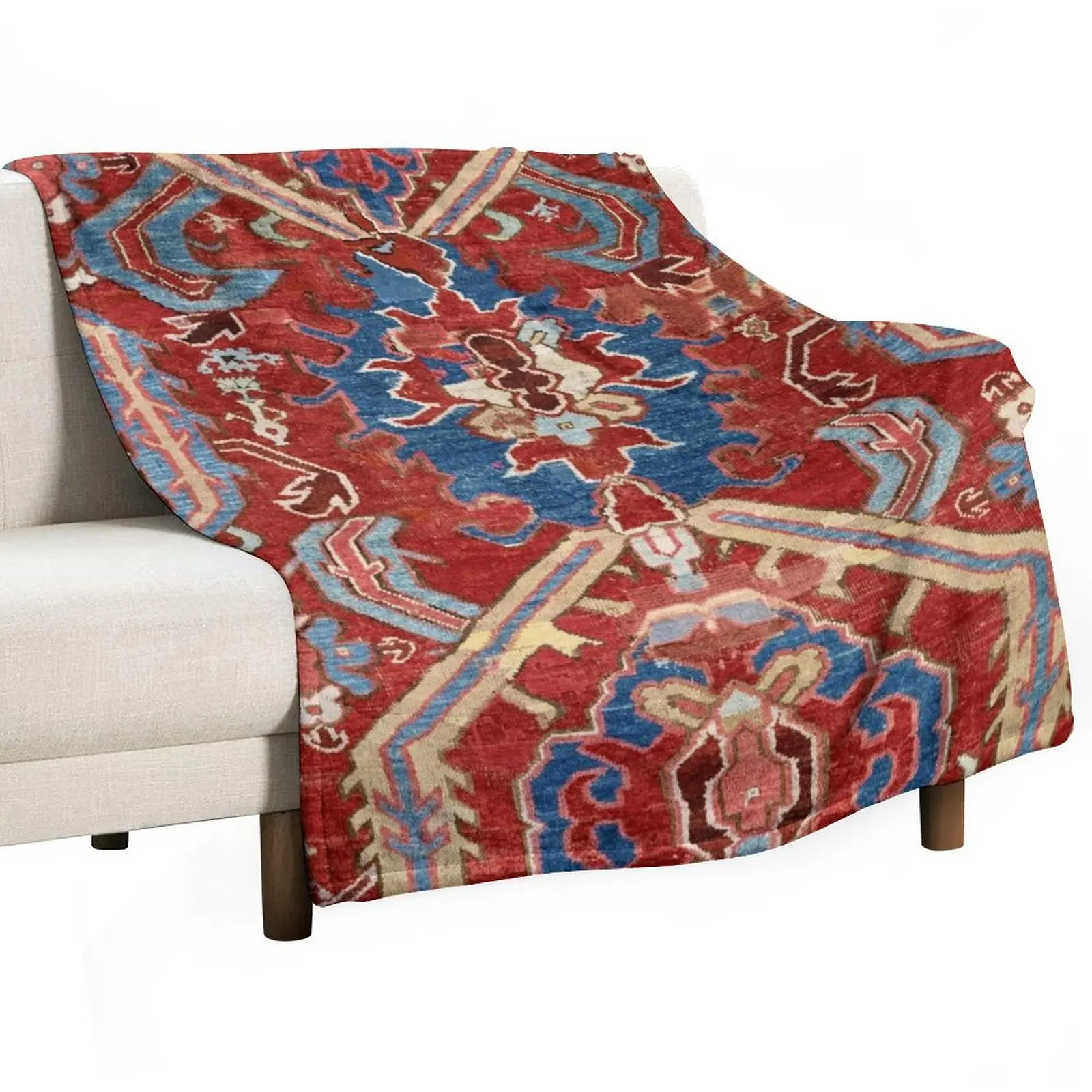 

Armenian Manisa Province West Anatolian Dragon Rug Print Throw Blanket Decoratives Soft Plush Plaid Blankets