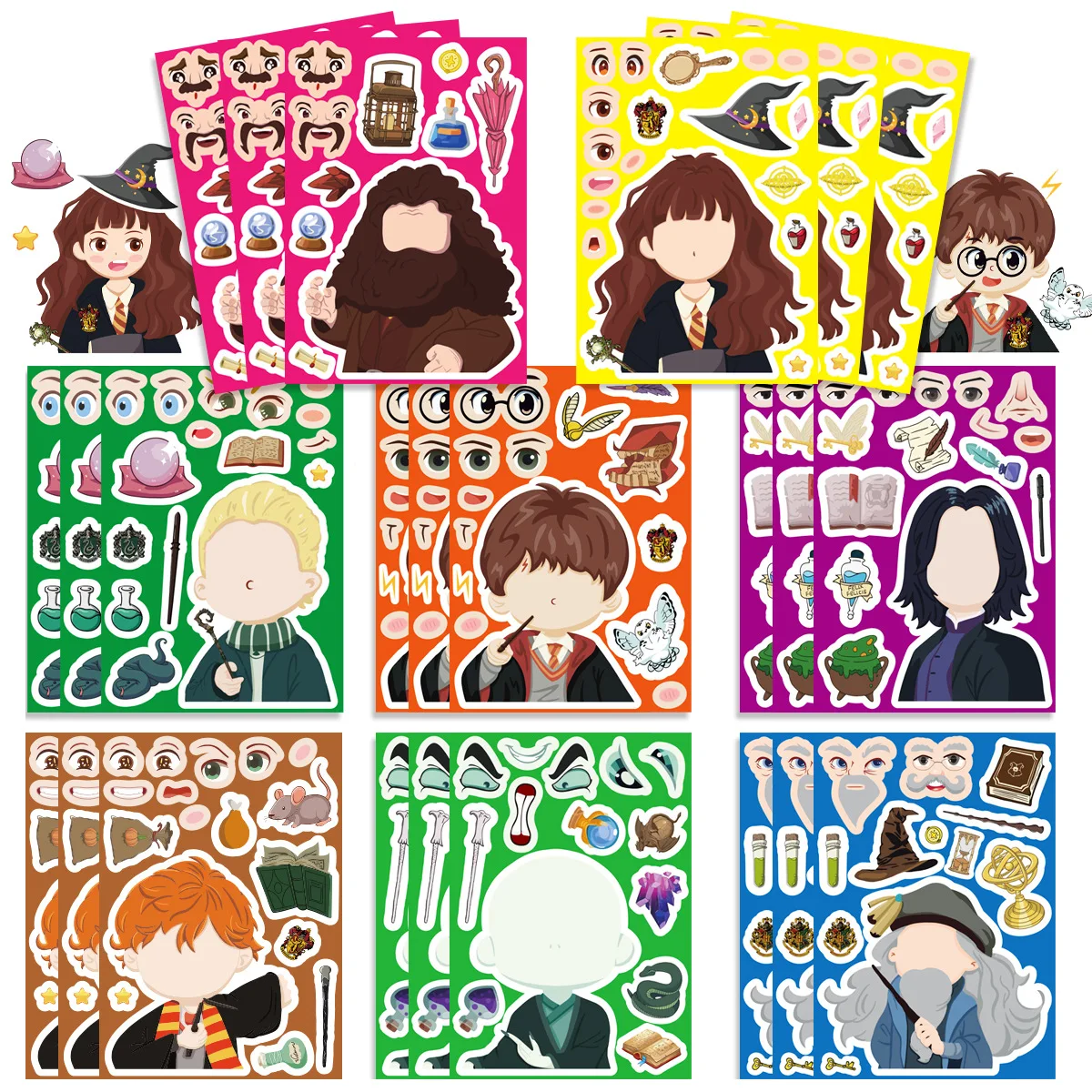 Hot Harry Potter Tattoo Stickers Tattoo Sticker Water Transfer Disposable Stickers Little Harry Potter Tattoo notebook Stickers