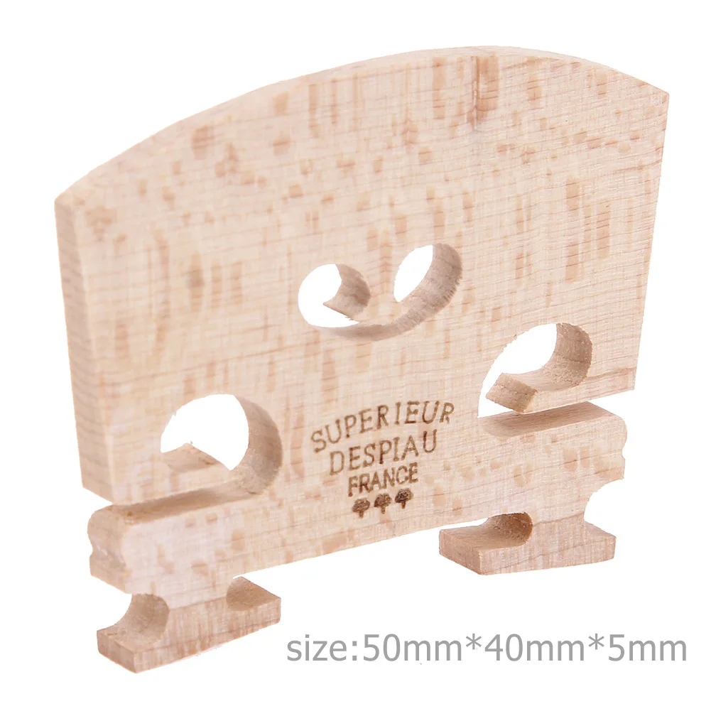 4pcs/set Violin Bridges Fiddle Maple Wood for 4/4-3/4 Size Instrument Accessories Violin Strings Bridge Part Tools 50 x 40 x 5mm