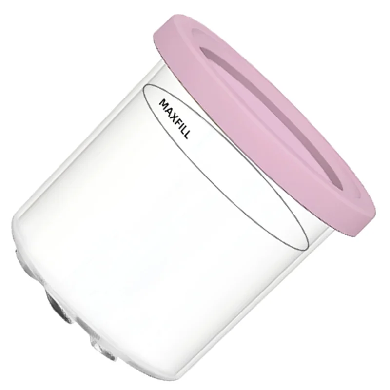 닌자 크리미 NC300s 시리즈 호환 아이스크림 메이커용 교체용 컵 - 2개입 밀폐 뚜껑 포함 보관 용기