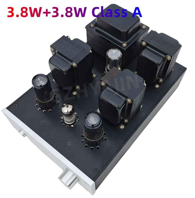 

Latest 3.8W+3.8W Class A 6P6P single-ended tube amplifier tube, input sensitivity: 0.5V, 5Z4PA*1, 6P6P*2, 6N3J*1