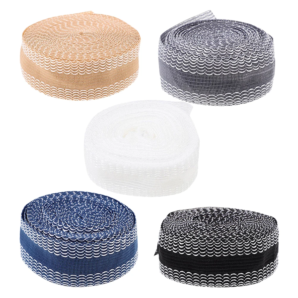 

5pcs 1m Black Gray White Blue Beige Hemming Tape Double-sided Iron-on Sewing Supplies DIY Clothing Accessories