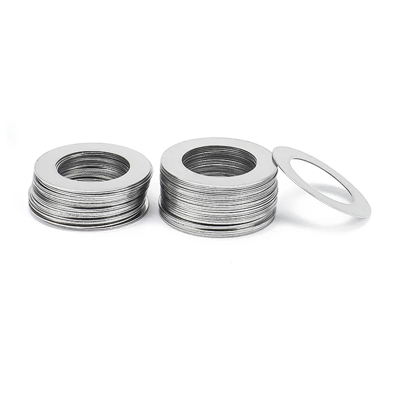 0.1/0.2/0.3/0.5/1mm M2x5 M3x5 M3x6 M3x7 M4x6 M4x7 M4x8 to M40x50 304 Stainless Steel Ultra Thin Flat Washer Ultrathin Shim Kits
