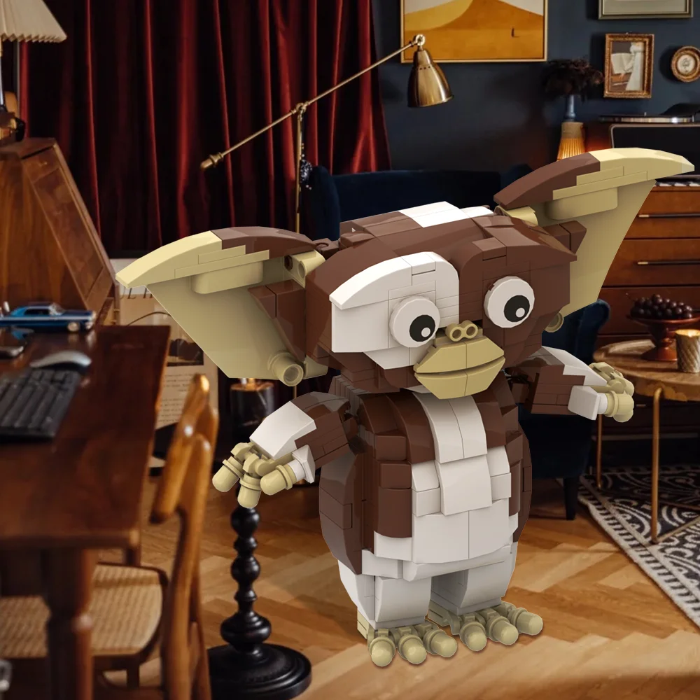 

Модель строительных блоков MOC Elf Gremlins, милый эльф, мультяшный персонаж, собранный кирпич, игрушка «сделай сам», креативная детская игрушка, Рождественский подарок