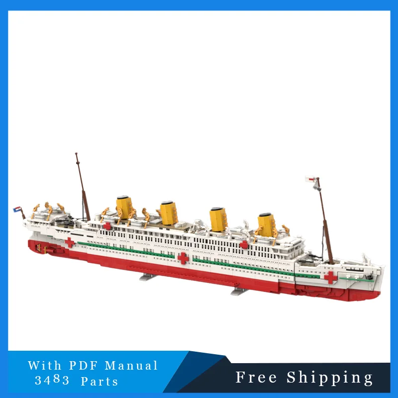 

3483 Parts Creative Passenger Ship Technology Modular Building Blocks Model Educational DIY Assembly Toy For Boys Birthday Gifts