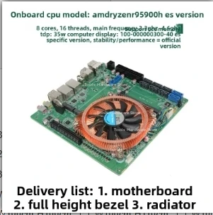 AMD Ryzen 5825U expandable 10 Gigabit 8-bit NAS main board machine vision industrial control ITX main board