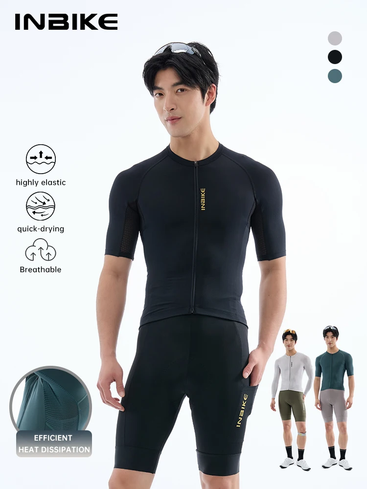 AliExpress INBIKE Men's Cycling Jersey Breathable Mesh Fabric Rapid Heat Dissipation Sport T-Shirt Summer Bike Short Sleeve Road Bike Mtb C