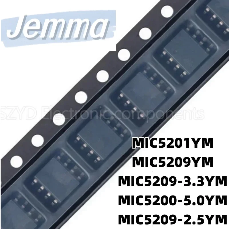 1PCS  SOP8-MIC5201YM MIC5209YM MIC5209-3.3YM MIC5200-5.0YM MIC5209-2.5YM