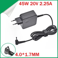 Cargador de ordenador portátil para Lenovo, adaptador de 20V, 2.25A, 45W, 4,0x1,7 MM, para YOGA 310, 510, 520, 710, MIIX5, 7000, Air 12, 13, ideapad 320, 100, 110, N22, N42