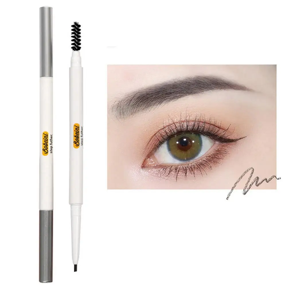 1Pc Ultra Fine Double-Ended Eyebrow Pencil Waterproof Sweat-proof Long Lasting Professional Eye Makeup for Women set